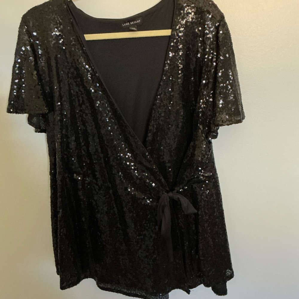 Final weeks bundle & save  Lane Bryant Black Sequin Top 22/24